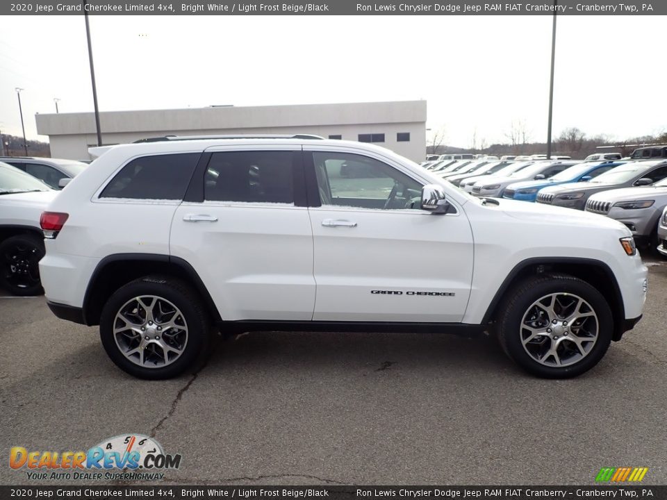 2020 Jeep Grand Cherokee Limited 4x4 Bright White / Light Frost Beige/Black Photo #6