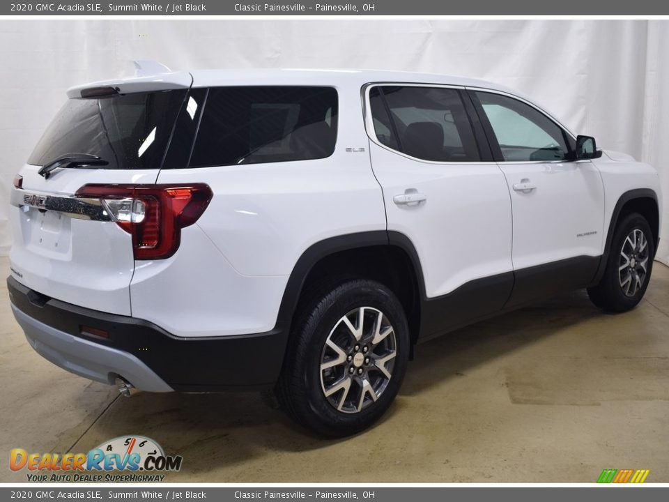 2020 GMC Acadia SLE Summit White / Jet Black Photo #7