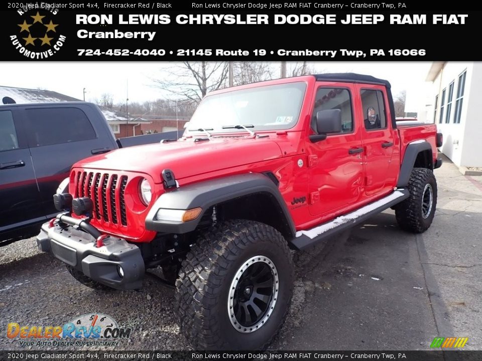 2020 Jeep Gladiator Sport 4x4 Firecracker Red / Black Photo #1