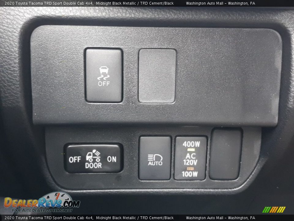 2020 Toyota Tacoma TRD Sport Double Cab 4x4 Midnight Black Metallic / TRD Cement/Black Photo #12