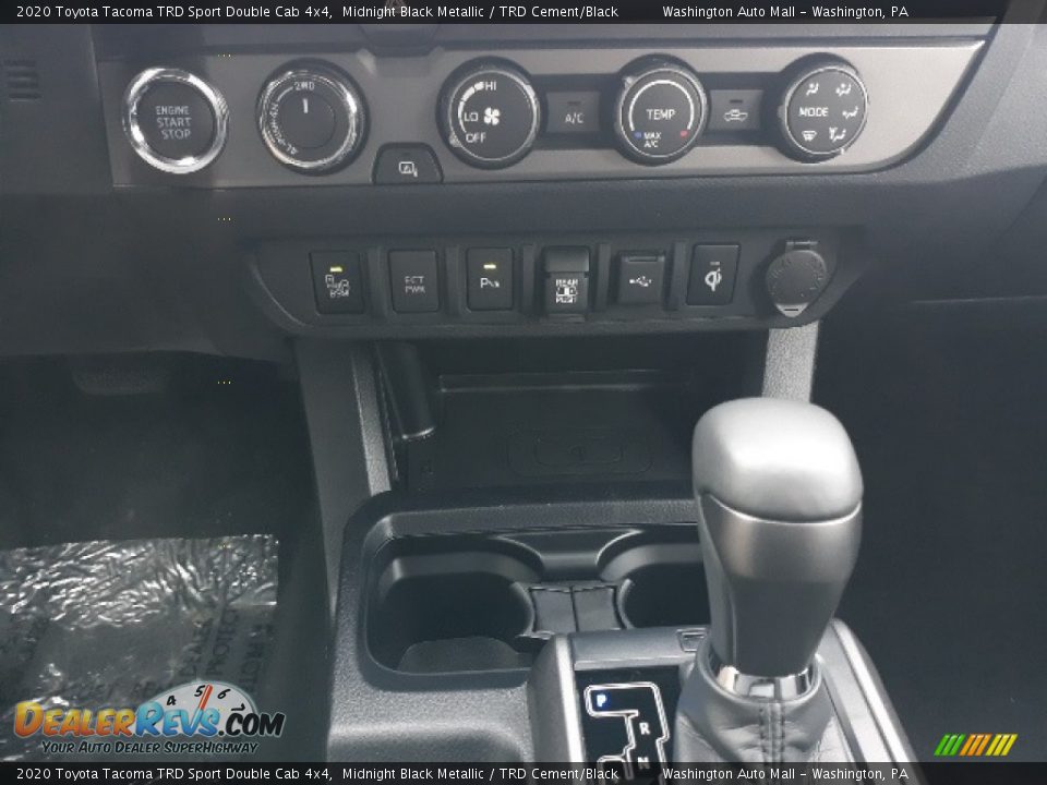 2020 Toyota Tacoma TRD Sport Double Cab 4x4 Midnight Black Metallic / TRD Cement/Black Photo #15