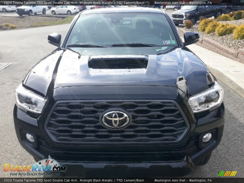 2020 Toyota Tacoma TRD Sport Double Cab 4x4 Midnight Black Metallic / TRD Cement/Black Photo #31