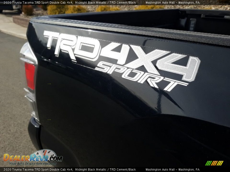 2020 Toyota Tacoma TRD Sport Double Cab 4x4 Midnight Black Metallic / TRD Cement/Black Photo #36