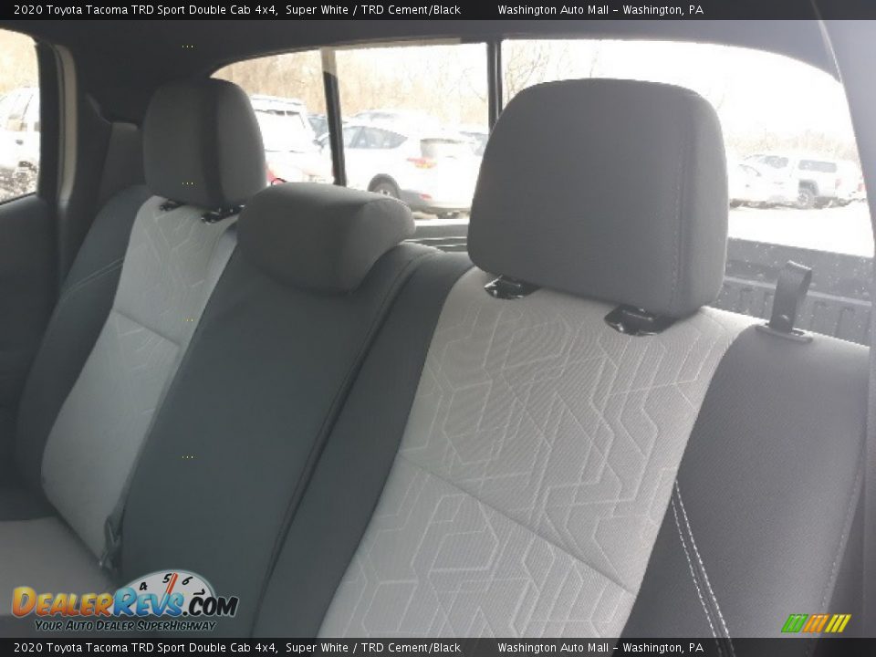 2020 Toyota Tacoma TRD Sport Double Cab 4x4 Super White / TRD Cement/Black Photo #23