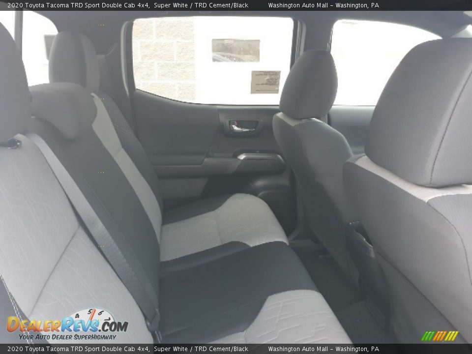 2020 Toyota Tacoma TRD Sport Double Cab 4x4 Super White / TRD Cement/Black Photo #26