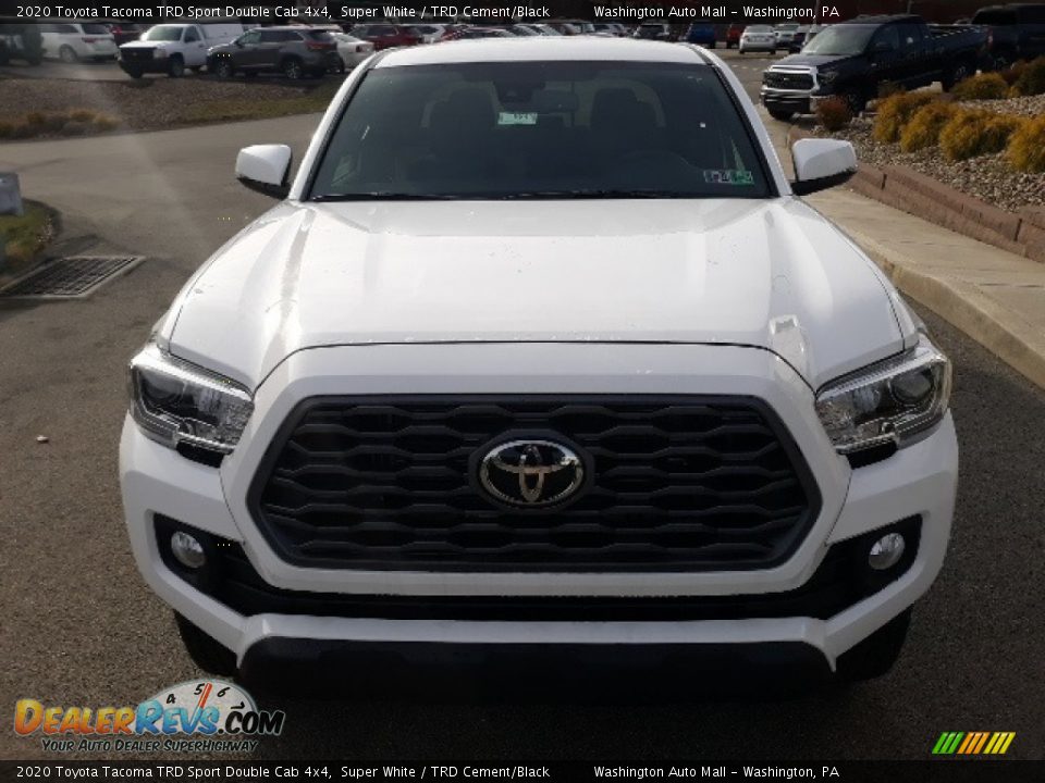 2020 Toyota Tacoma TRD Sport Double Cab 4x4 Super White / TRD Cement/Black Photo #31