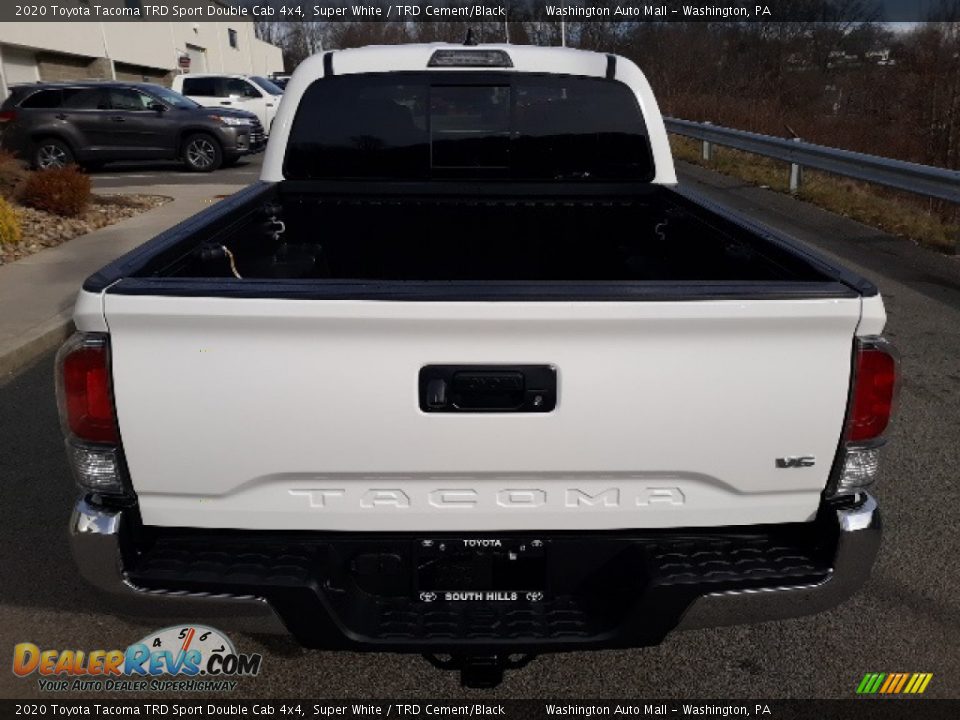 2020 Toyota Tacoma TRD Sport Double Cab 4x4 Super White / TRD Cement/Black Photo #34