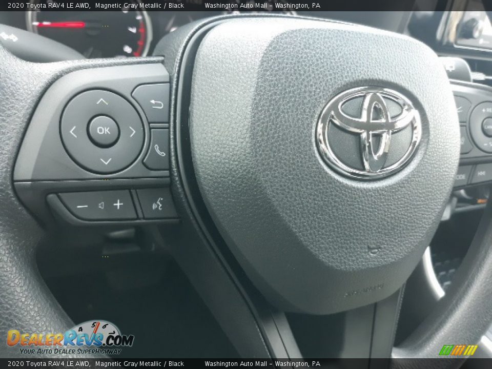 2020 Toyota RAV4 LE AWD Steering Wheel Photo #8