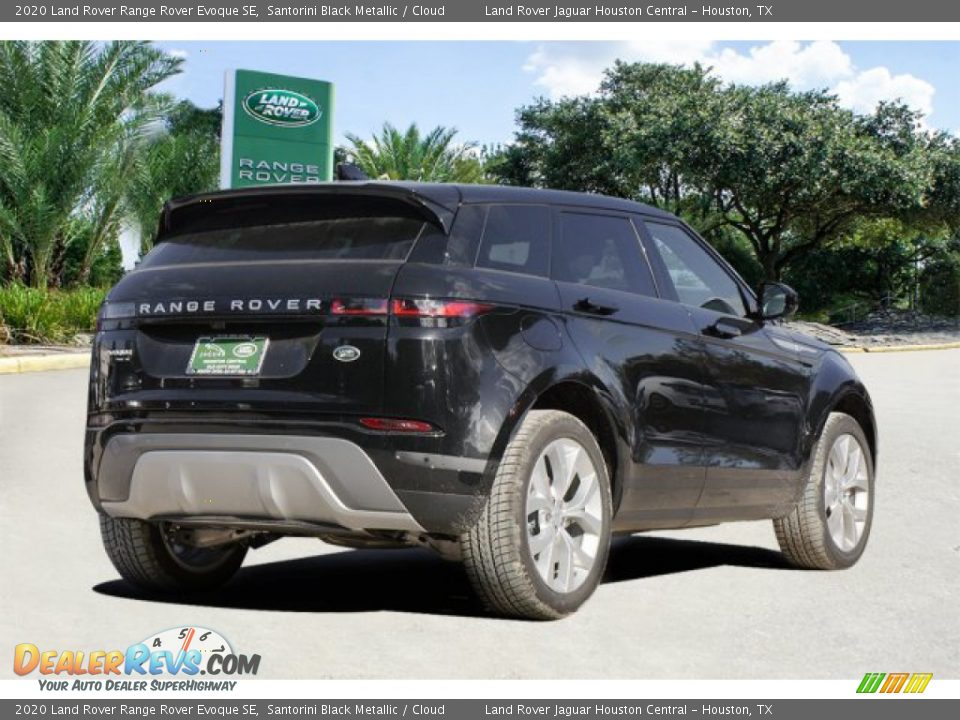 2020 Land Rover Range Rover Evoque SE Santorini Black Metallic / Cloud Photo #4