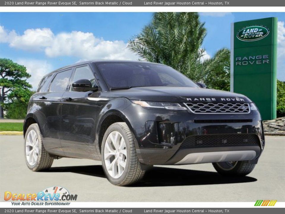 2020 Land Rover Range Rover Evoque SE Santorini Black Metallic / Cloud Photo #5
