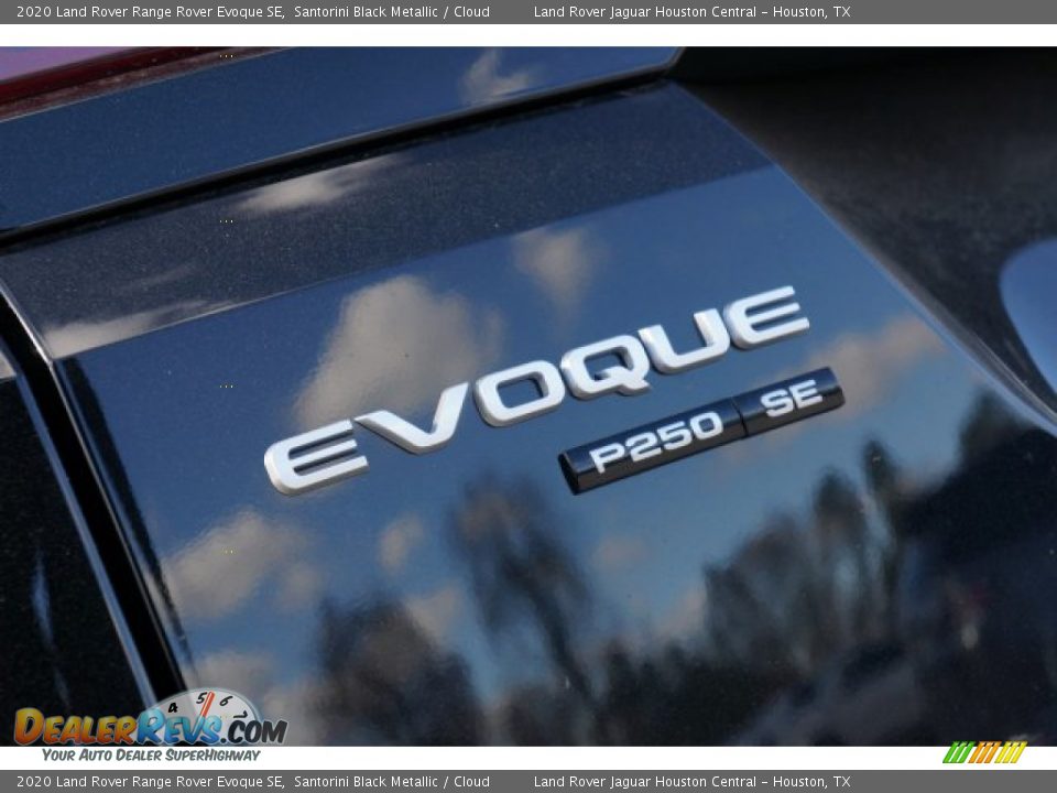 2020 Land Rover Range Rover Evoque SE Santorini Black Metallic / Cloud Photo #9