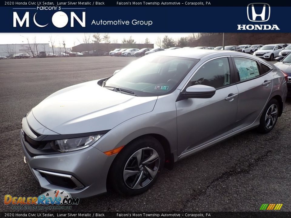 2020 Honda Civic LX Sedan Lunar Silver Metallic / Black Photo #1