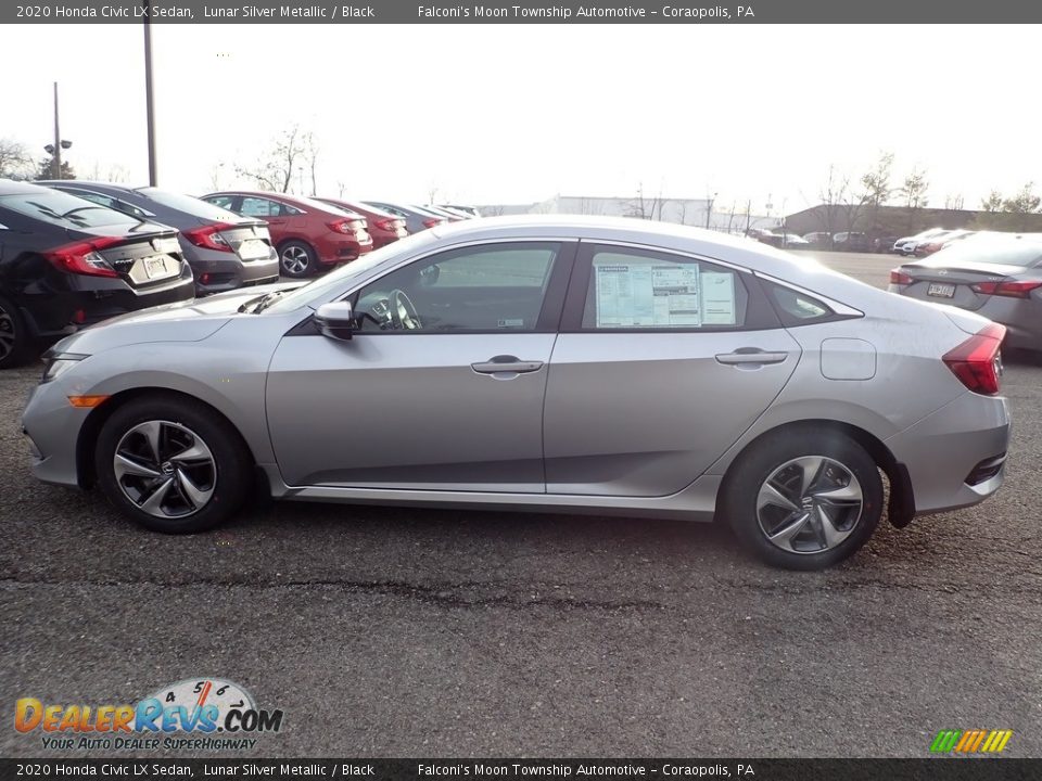 2020 Honda Civic LX Sedan Lunar Silver Metallic / Black Photo #2