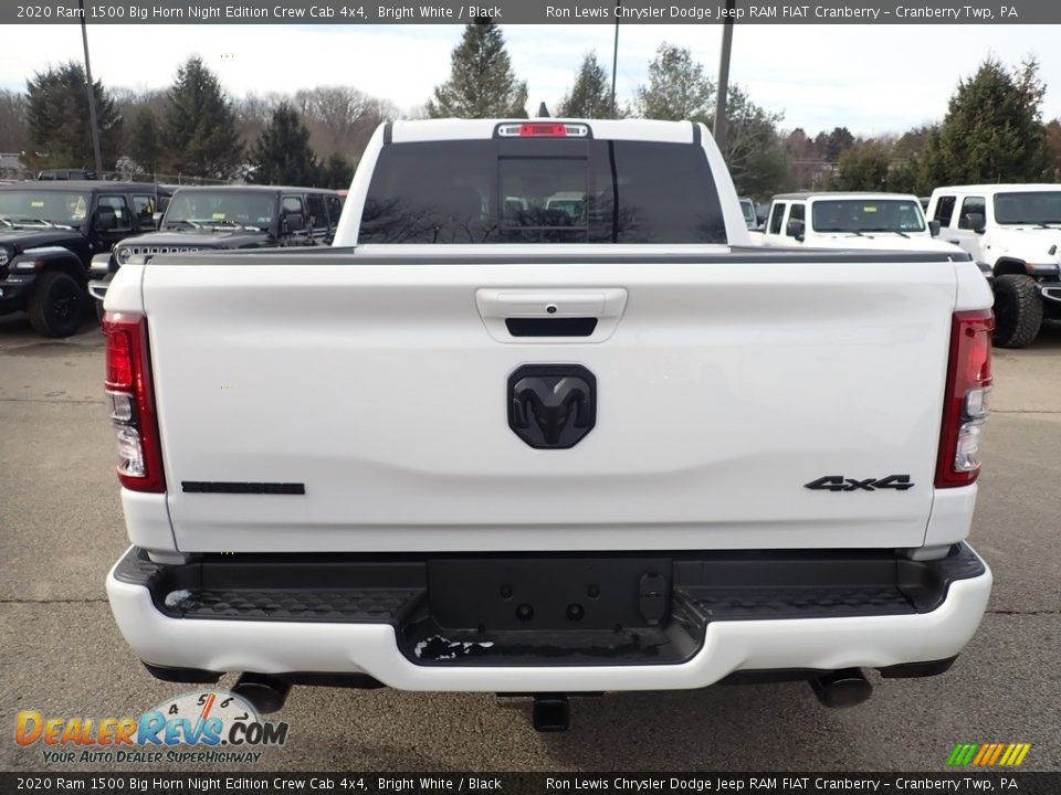 2020 Ram 1500 Big Horn Night Edition Crew Cab 4x4 Bright White / Black Photo #4