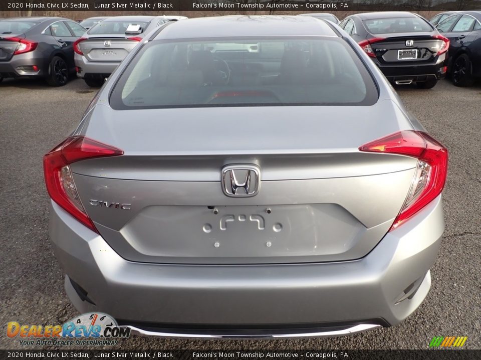 2020 Honda Civic LX Sedan Lunar Silver Metallic / Black Photo #4