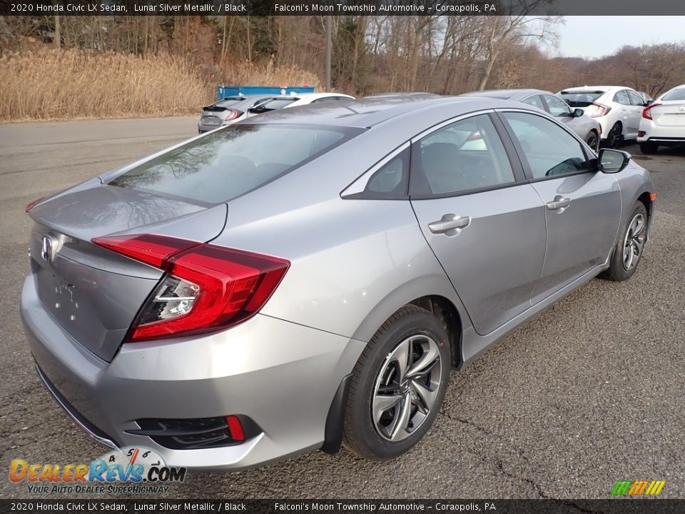2020 Honda Civic LX Sedan Lunar Silver Metallic / Black Photo #5