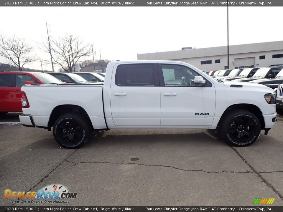 2020 Ram 1500 Big Horn Night Edition Crew Cab 4x4 Bright White / Black Photo #6