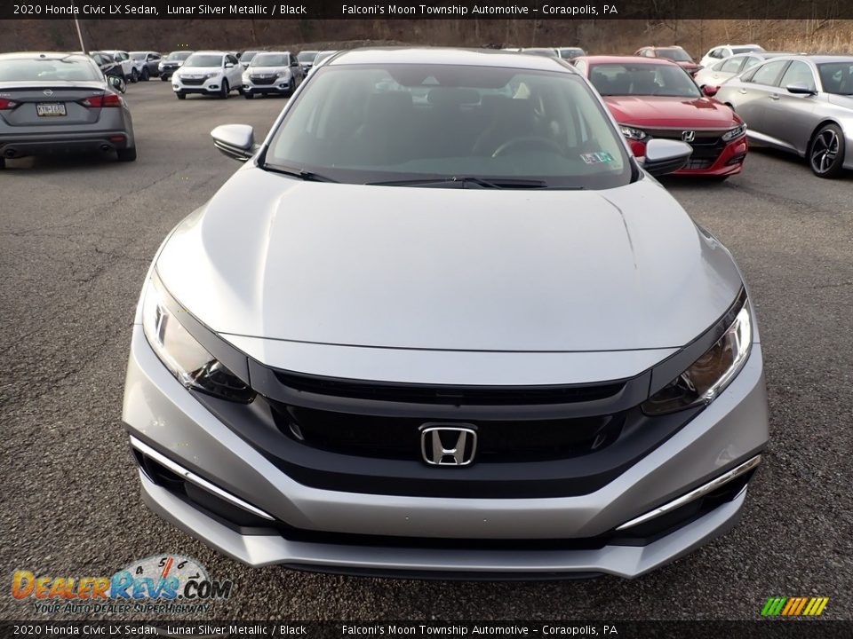 2020 Honda Civic LX Sedan Lunar Silver Metallic / Black Photo #7