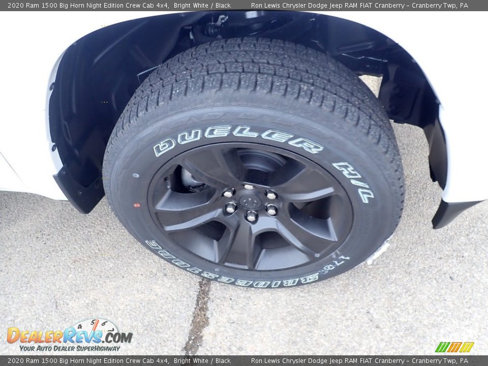 2020 Ram 1500 Big Horn Night Edition Crew Cab 4x4 Bright White / Black Photo #8
