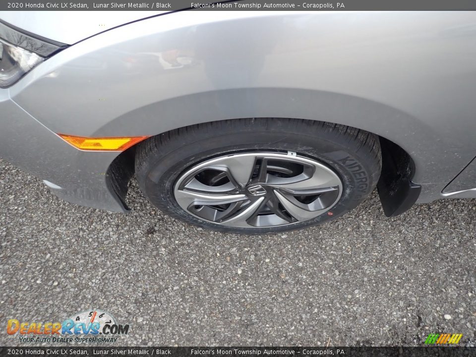 2020 Honda Civic LX Sedan Lunar Silver Metallic / Black Photo #8
