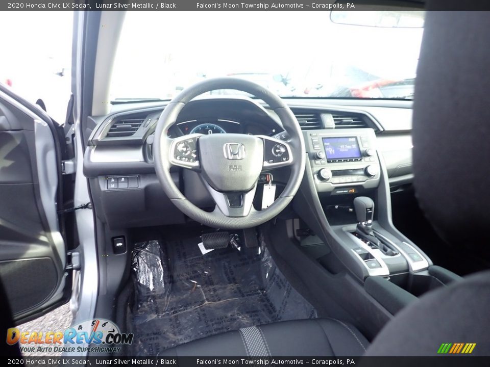 2020 Honda Civic LX Sedan Lunar Silver Metallic / Black Photo #11