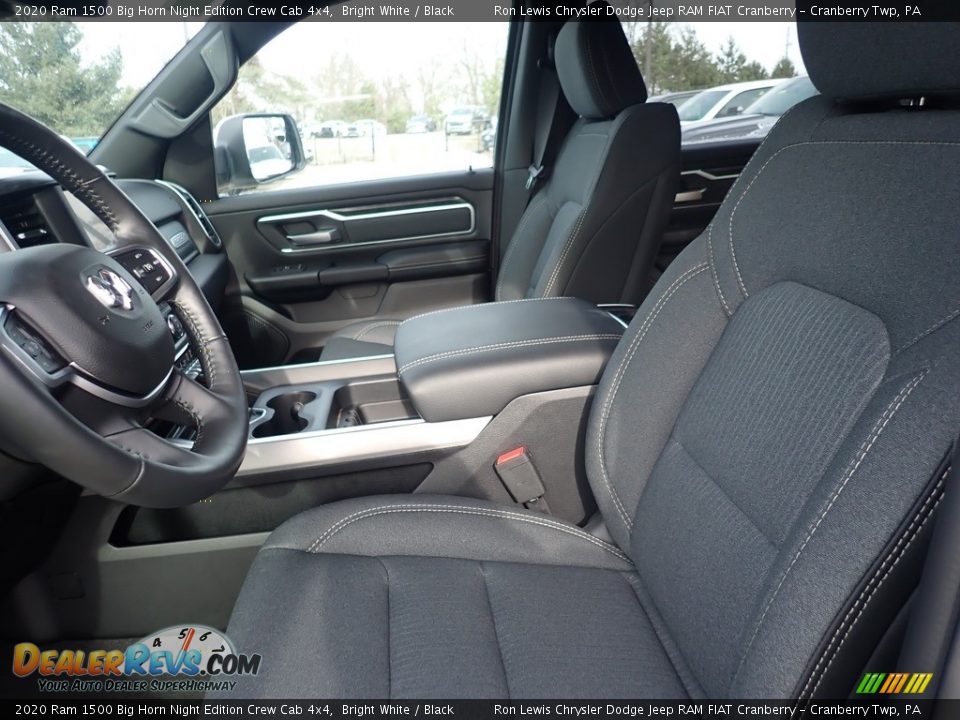 Front Seat of 2020 Ram 1500 Big Horn Night Edition Crew Cab 4x4 Photo #12