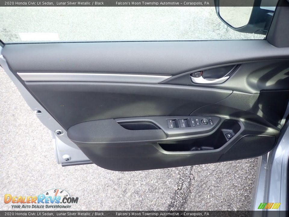 2020 Honda Civic LX Sedan Lunar Silver Metallic / Black Photo #12