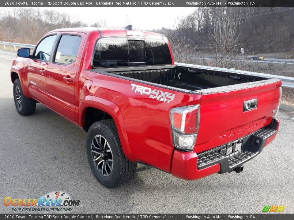 2020 Toyota Tacoma TRD Sport Double Cab 4x4 Barcelona Red Metallic / TRD Cement/Black Photo #2