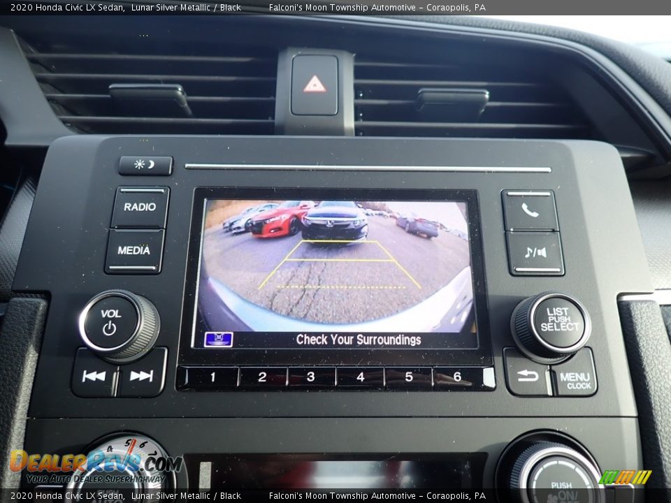 2020 Honda Civic LX Sedan Lunar Silver Metallic / Black Photo #15