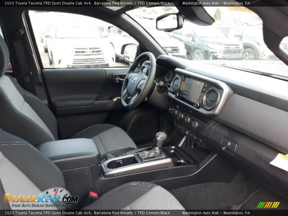 2020 Toyota Tacoma TRD Sport Double Cab 4x4 Barcelona Red Metallic / TRD Cement/Black Photo #6