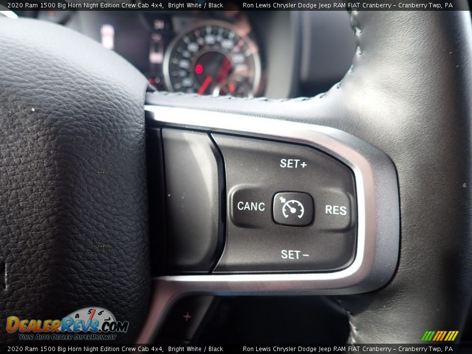 2020 Ram 1500 Big Horn Night Edition Crew Cab 4x4 Bright White / Black Photo #17