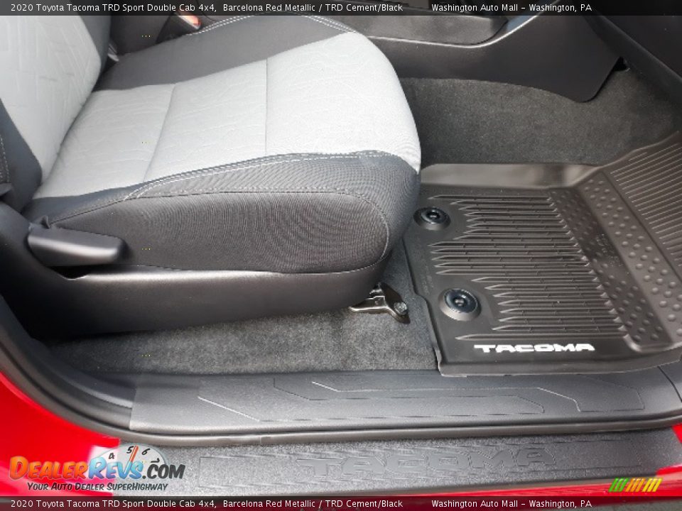 2020 Toyota Tacoma TRD Sport Double Cab 4x4 Barcelona Red Metallic / TRD Cement/Black Photo #7
