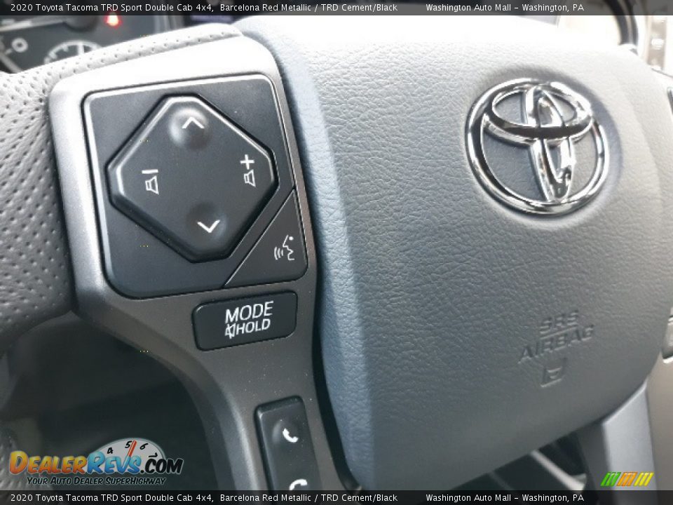 2020 Toyota Tacoma TRD Sport Double Cab 4x4 Barcelona Red Metallic / TRD Cement/Black Photo #9