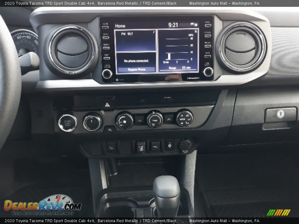 2020 Toyota Tacoma TRD Sport Double Cab 4x4 Barcelona Red Metallic / TRD Cement/Black Photo #15