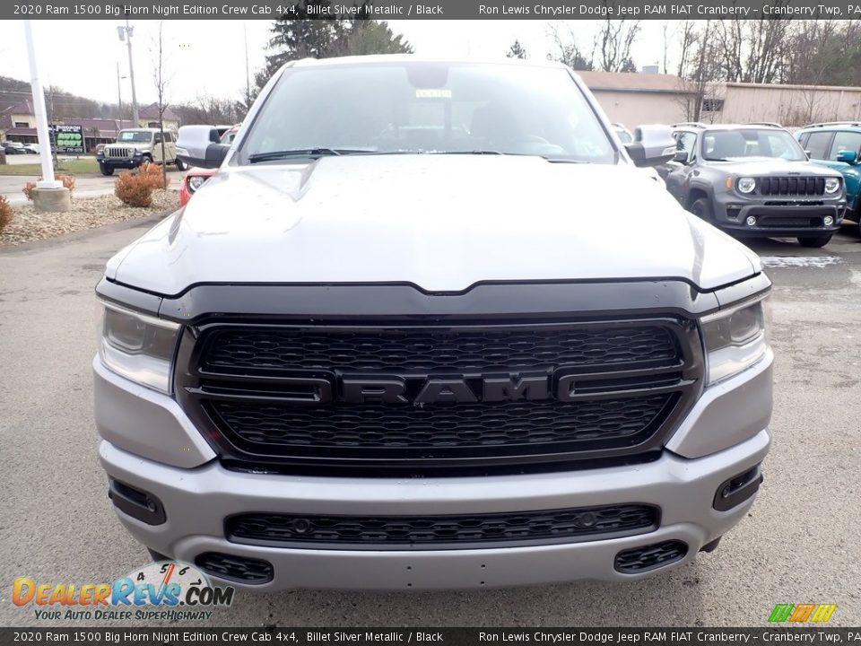 2020 Ram 1500 Big Horn Night Edition Crew Cab 4x4 Billet Silver Metallic / Black Photo #7