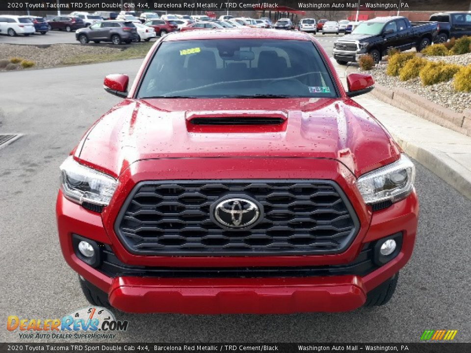 2020 Toyota Tacoma TRD Sport Double Cab 4x4 Barcelona Red Metallic / TRD Cement/Black Photo #33