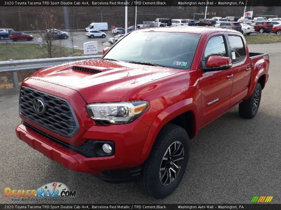 2020 Toyota Tacoma TRD Sport Double Cab 4x4 Barcelona Red Metallic / TRD Cement/Black Photo #34