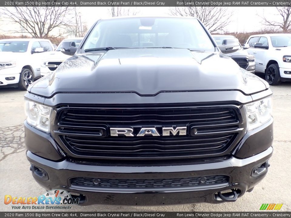 2020 Ram 1500 Big Horn Crew Cab 4x4 Diamond Black Crystal Pearl / Black/Diesel Gray Photo #8