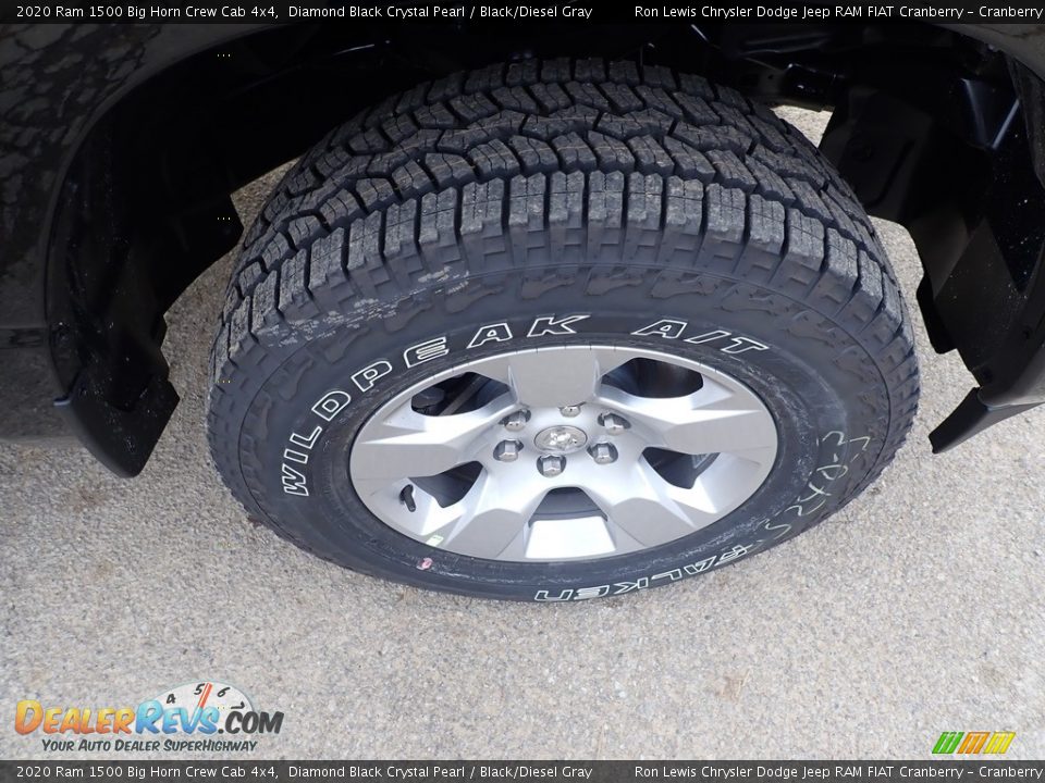 2020 Ram 1500 Big Horn Crew Cab 4x4 Diamond Black Crystal Pearl / Black/Diesel Gray Photo #9