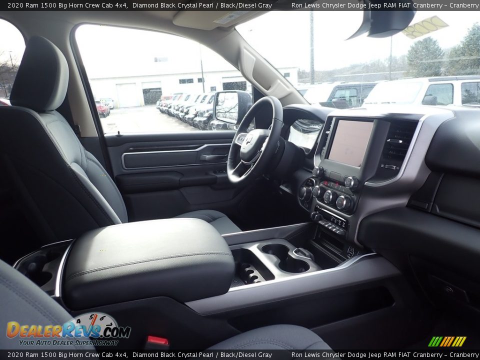 2020 Ram 1500 Big Horn Crew Cab 4x4 Diamond Black Crystal Pearl / Black/Diesel Gray Photo #11