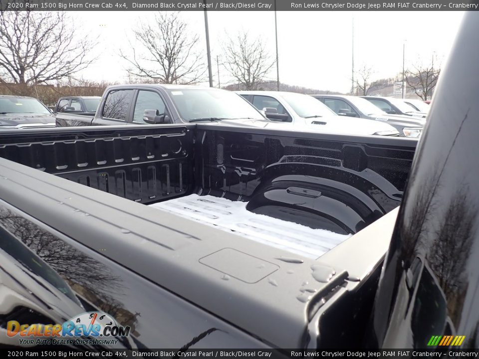 2020 Ram 1500 Big Horn Crew Cab 4x4 Diamond Black Crystal Pearl / Black/Diesel Gray Photo #12