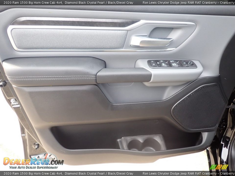 2020 Ram 1500 Big Horn Crew Cab 4x4 Diamond Black Crystal Pearl / Black/Diesel Gray Photo #14