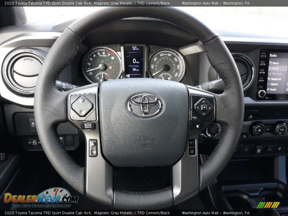 2020 Toyota Tacoma TRD Sport Double Cab 4x4 Magnetic Gray Metallic / TRD Cement/Black Photo #6