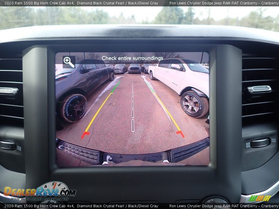 2020 Ram 1500 Big Horn Crew Cab 4x4 Diamond Black Crystal Pearl / Black/Diesel Gray Photo #17