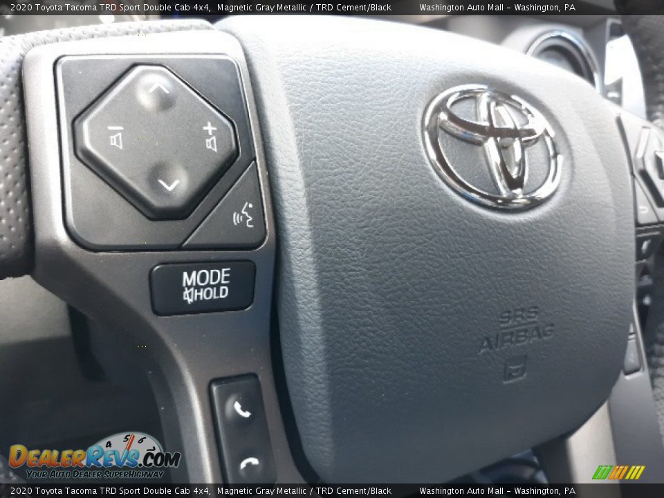 2020 Toyota Tacoma TRD Sport Double Cab 4x4 Magnetic Gray Metallic / TRD Cement/Black Photo #7