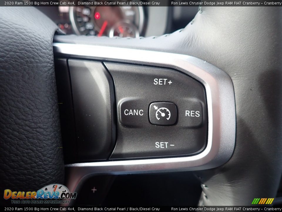 2020 Ram 1500 Big Horn Crew Cab 4x4 Diamond Black Crystal Pearl / Black/Diesel Gray Photo #18
