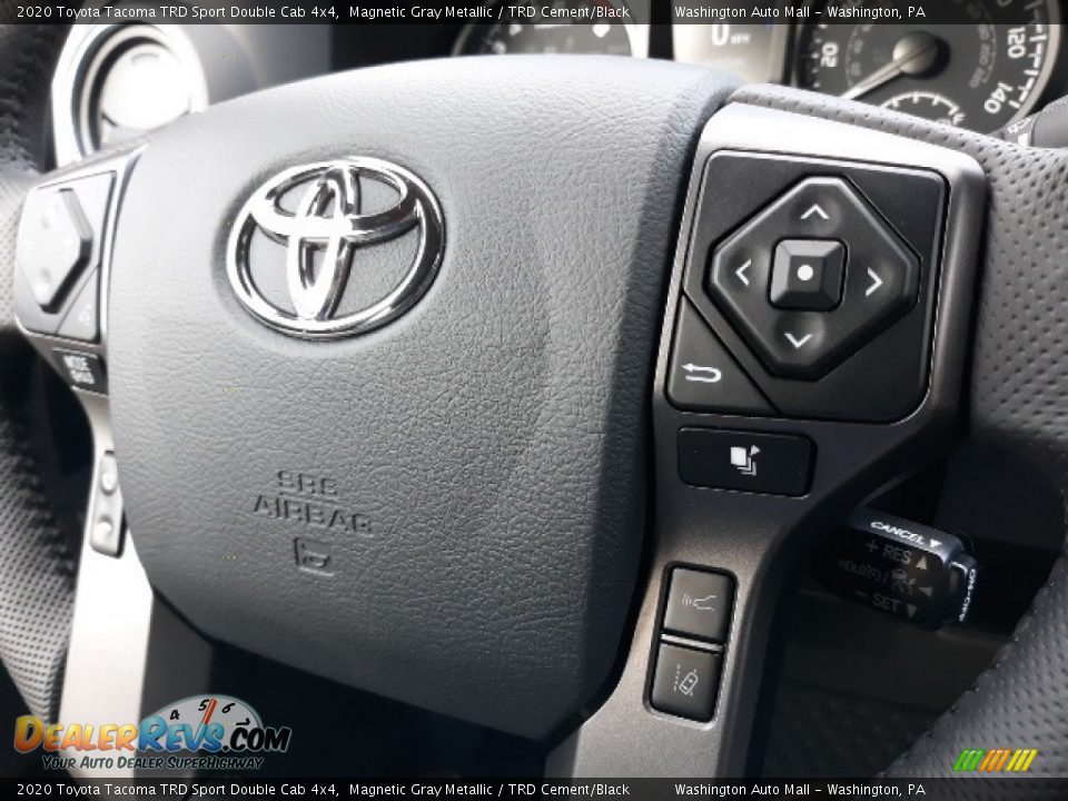 2020 Toyota Tacoma TRD Sport Double Cab 4x4 Magnetic Gray Metallic / TRD Cement/Black Photo #8