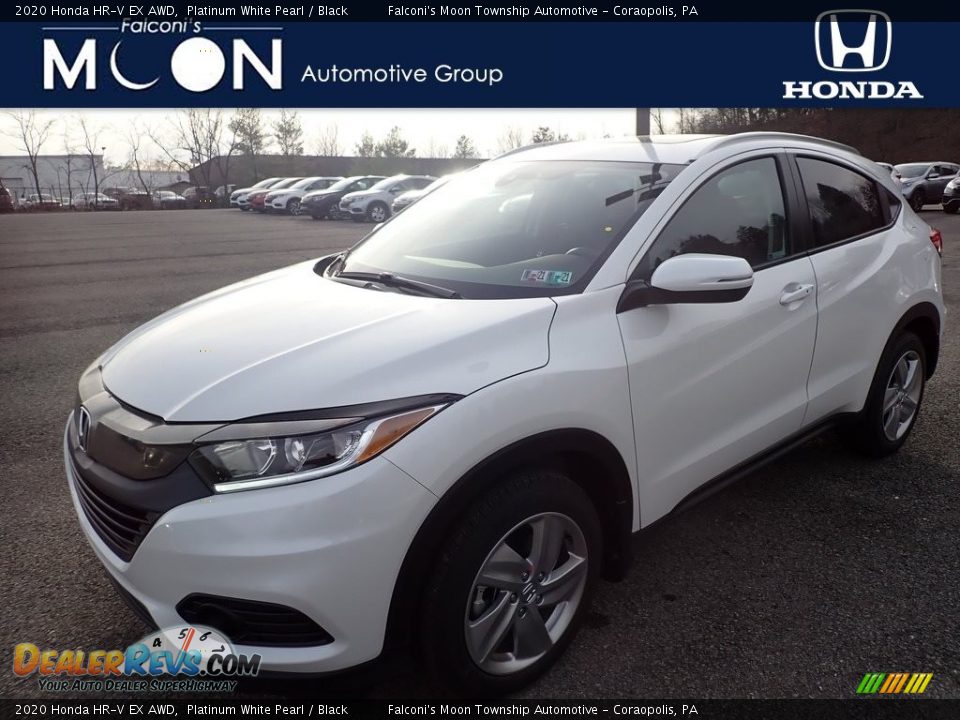 2020 Honda HR-V EX AWD Platinum White Pearl / Black Photo #1