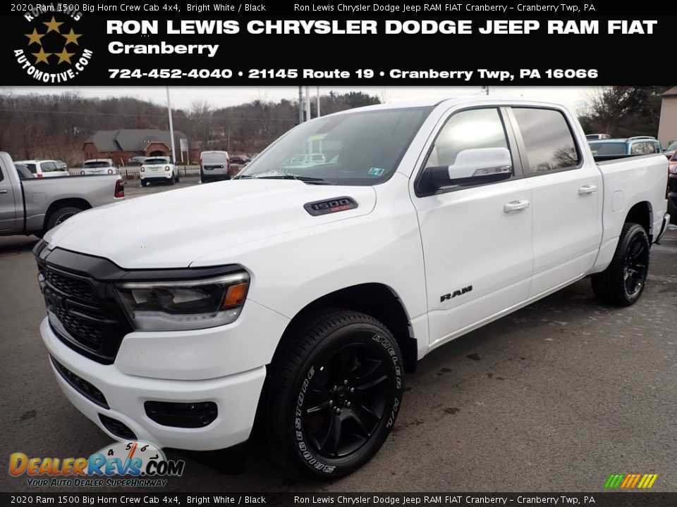 2020 Ram 1500 Big Horn Crew Cab 4x4 Bright White / Black Photo #1