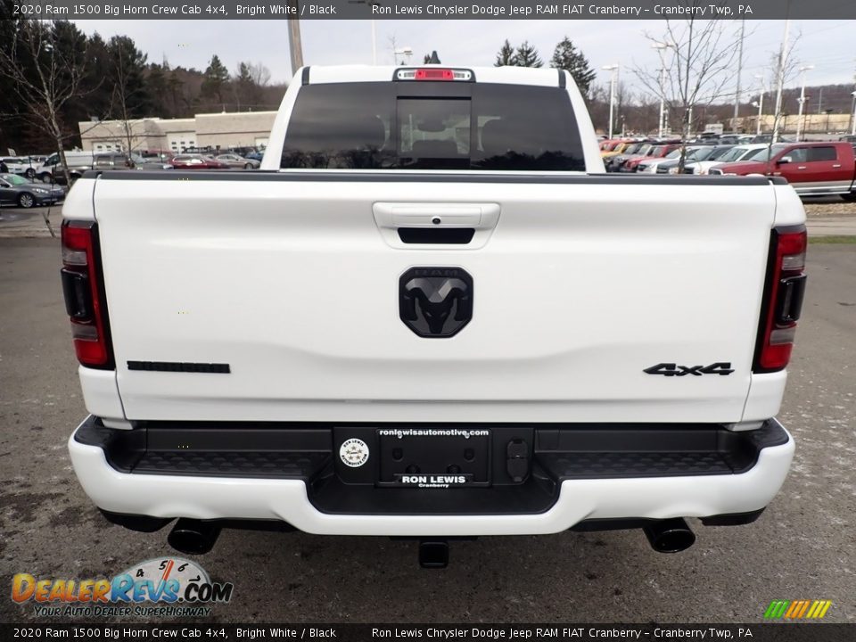 2020 Ram 1500 Big Horn Crew Cab 4x4 Bright White / Black Photo #4